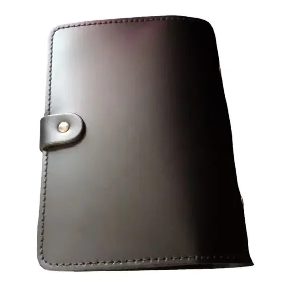 NWOT Filofax Smooth Black Ring The Original Personal Leather Organizer - Picture 2 of 4